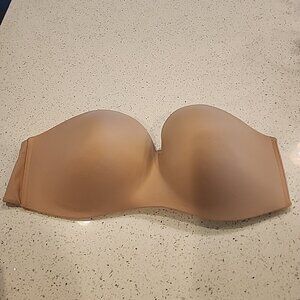 Soma Enbliss Stay Put Strapless Bra 38C Nude Wireless